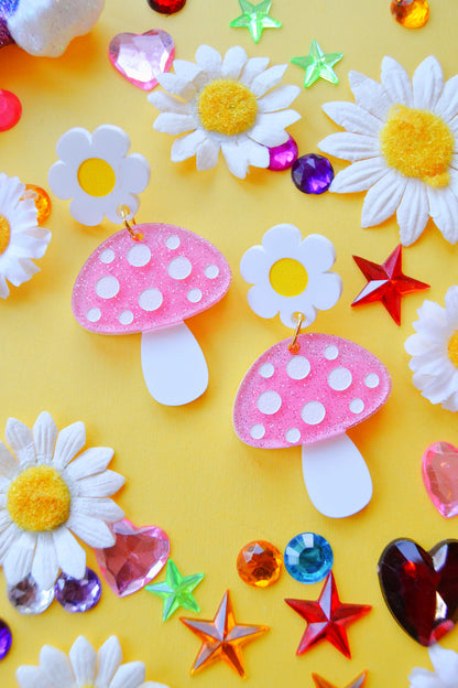 Magical Mushroom Earrings