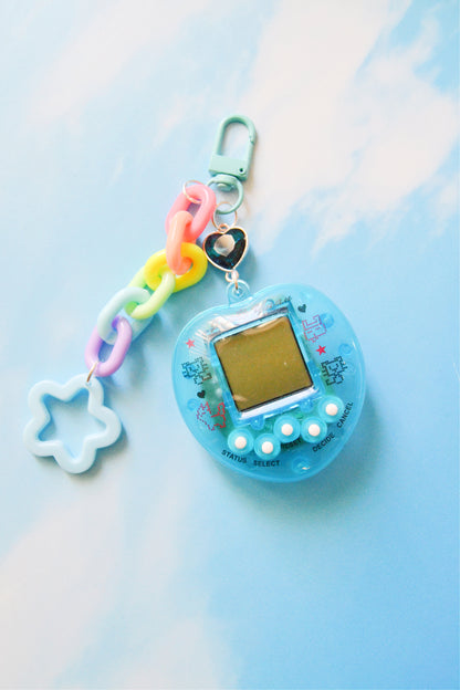 Blue Digital Pet Bag Charm