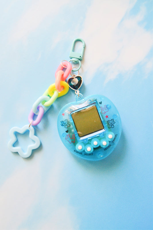 Blue Digital Pet Bag Charm
