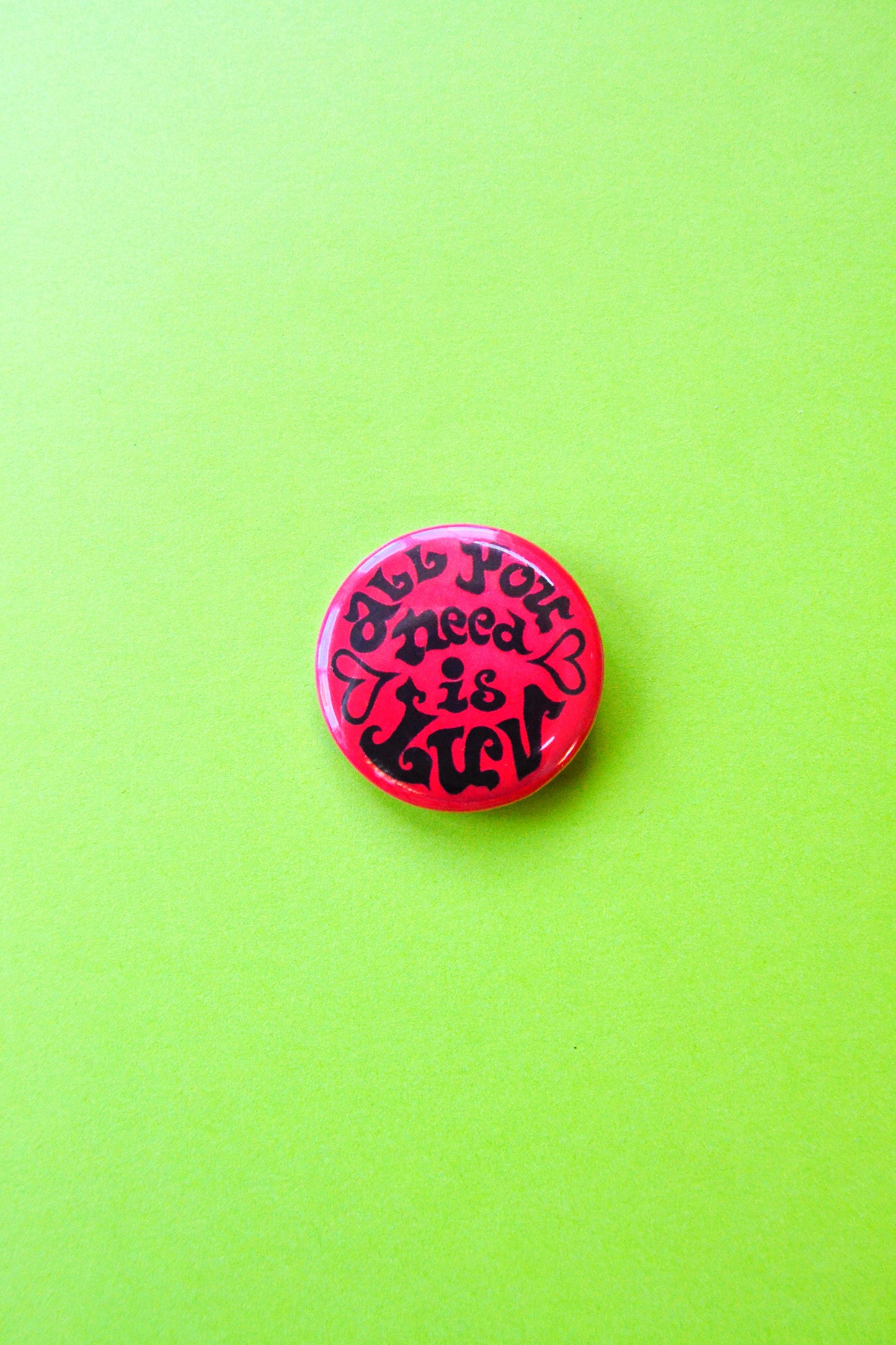 All You Need is Luv Reproduction Button