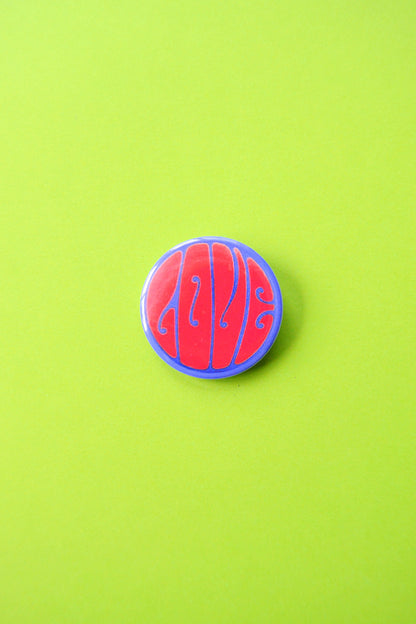 Groovy Love Reproduction Button