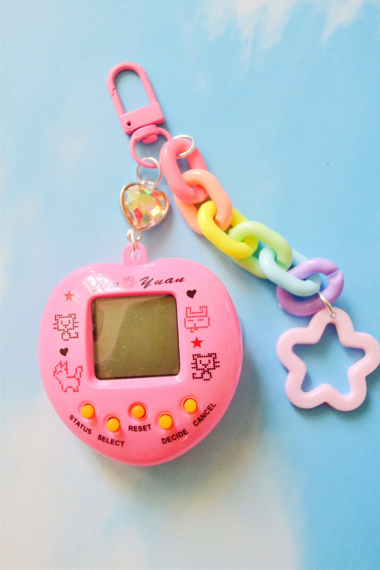 Pink Digital Pet Bag Charm