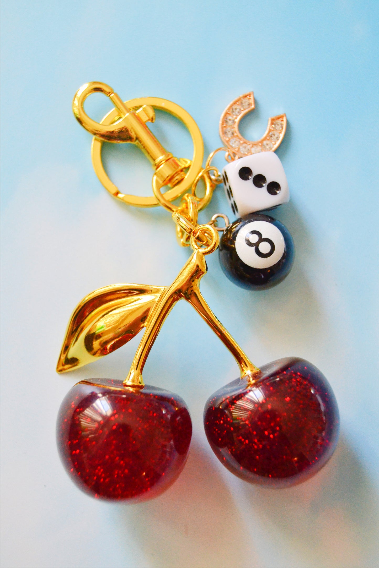 Lucky Cherry Bag Charm