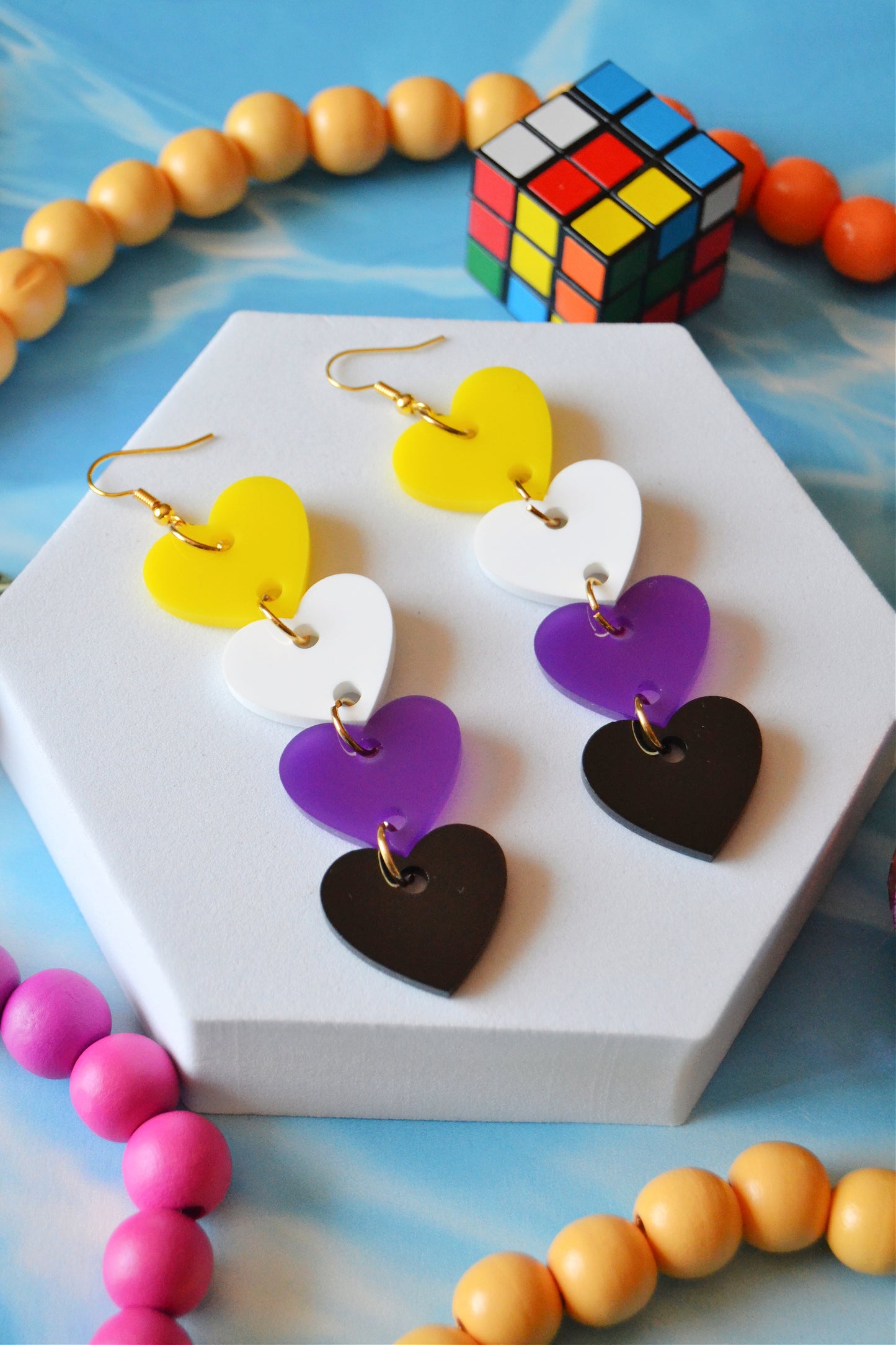 Non-Binary Hearts Earrings