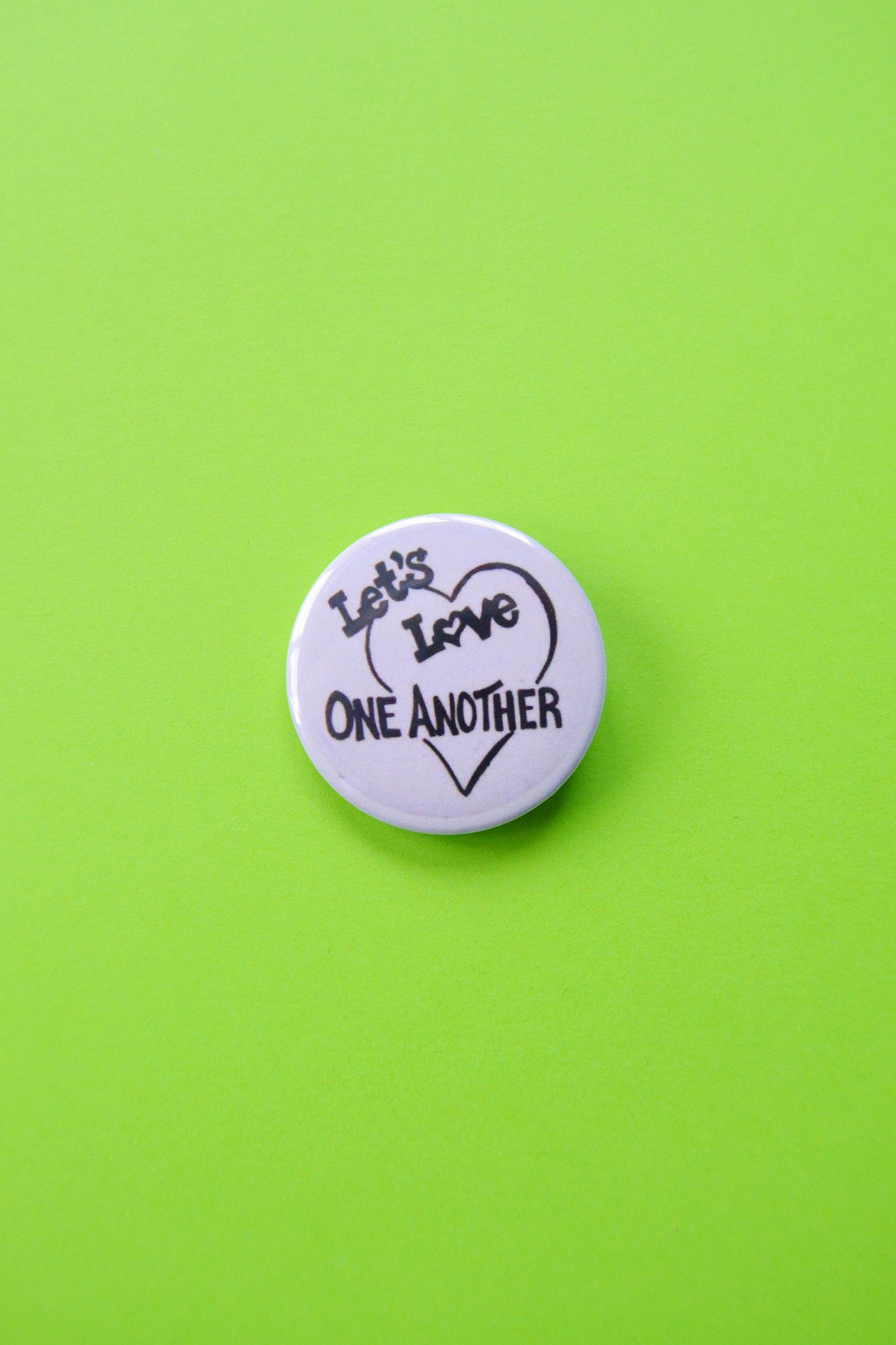 Let's Luv One Another Reproduction Button