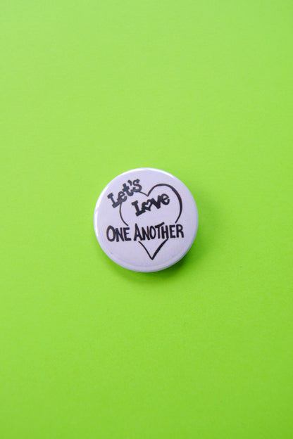 Let's Luv One Another Reproduction Button
