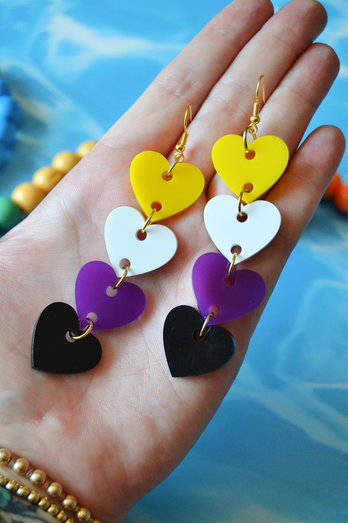 Non-Binary Hearts Earrings