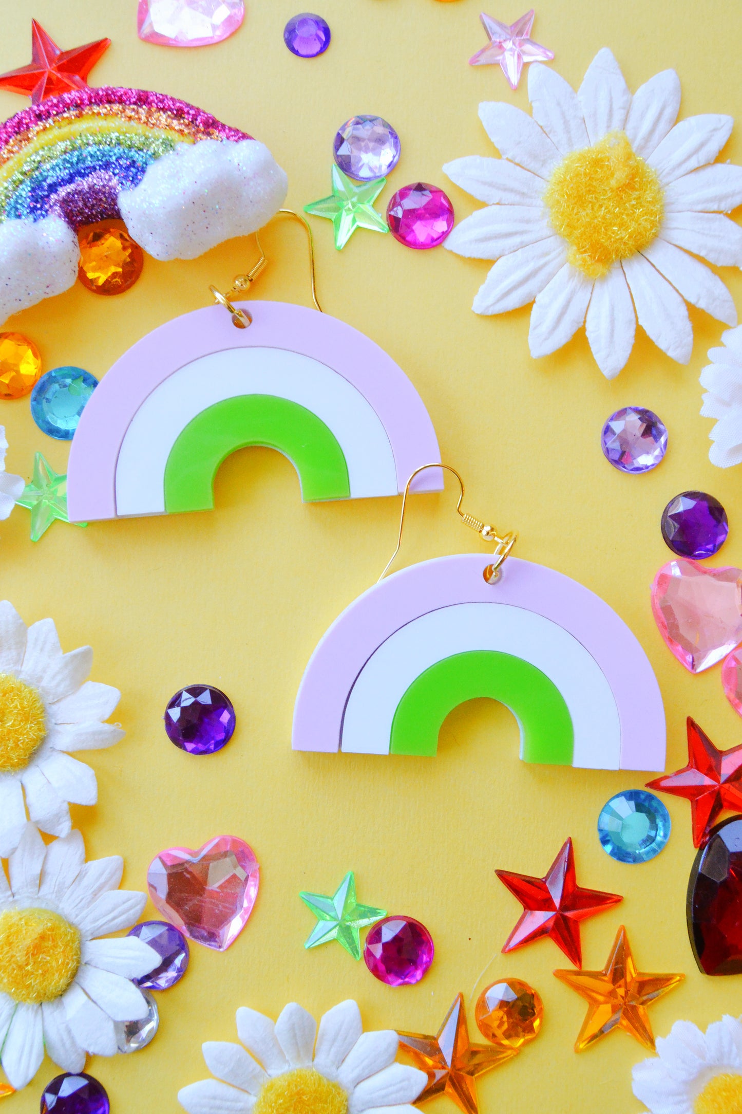 Genderqueer Rainbow Earrings