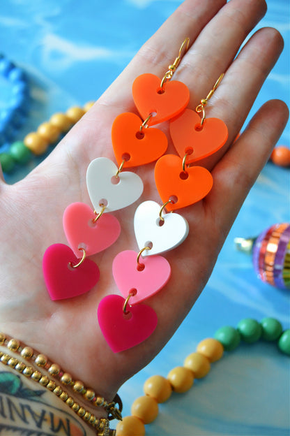 Lesbian Hearts Earrings