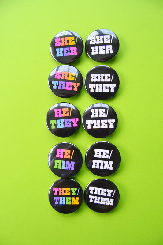 Pronoun Buttons
