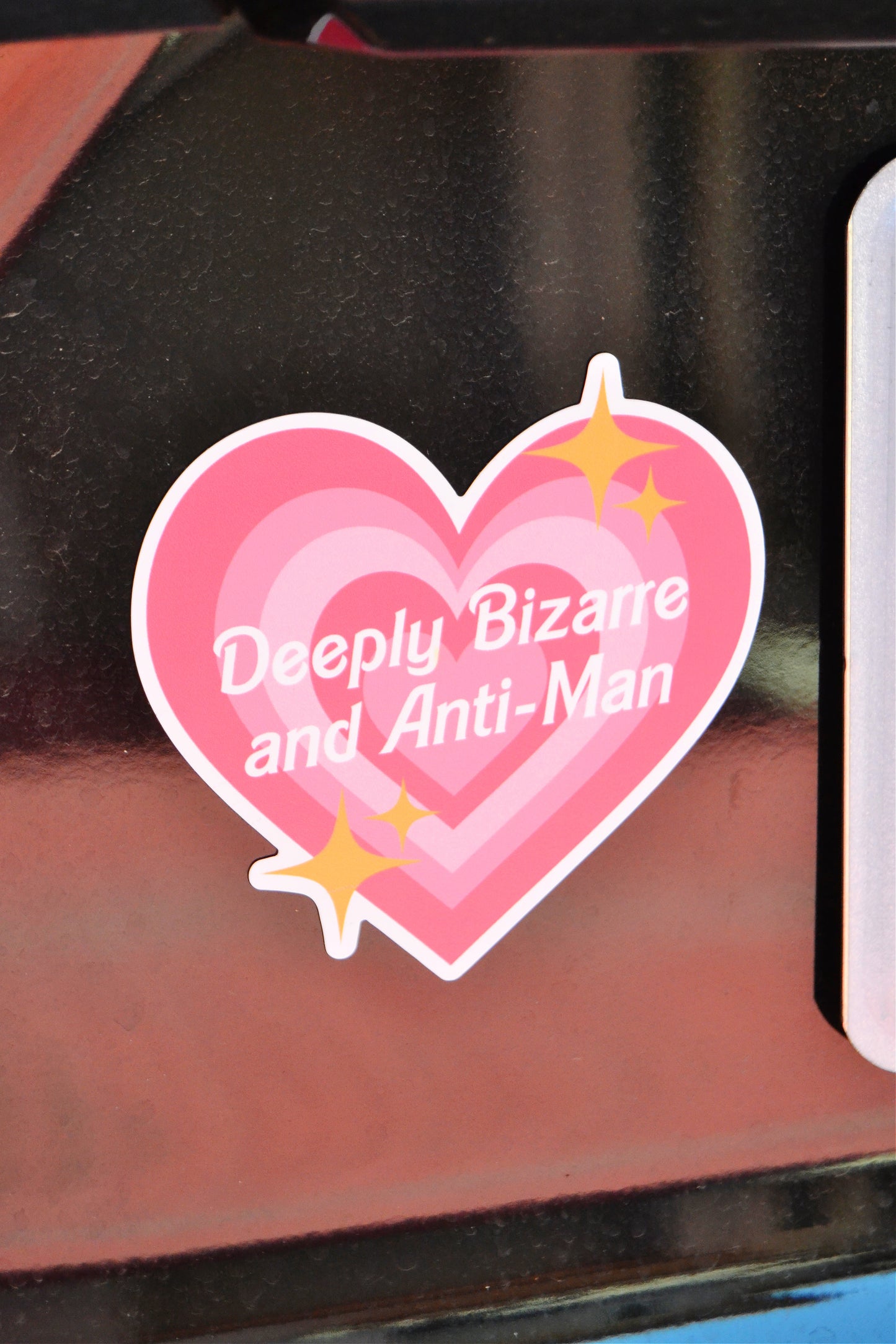 Deeply Bizarre and Anti-Man Bumper Magnet