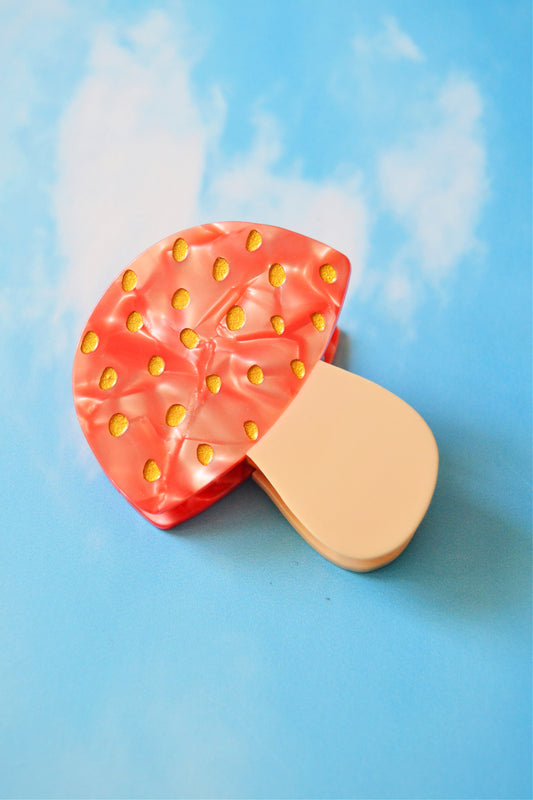 Mushroom Hair Clip