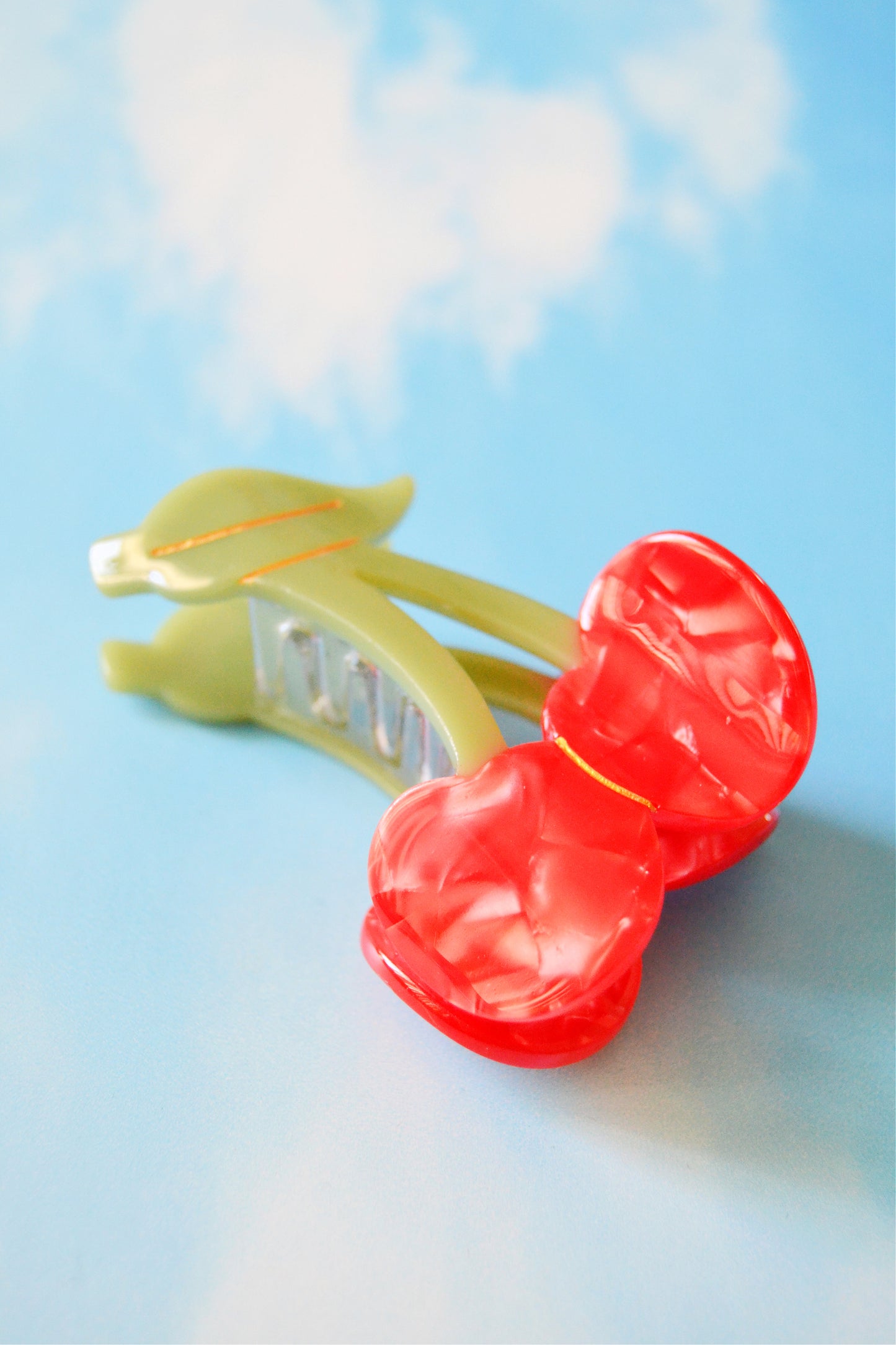 Small Cherry Hair Claw Clip