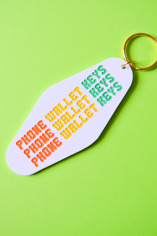 Phone Wallet Keys Keychain