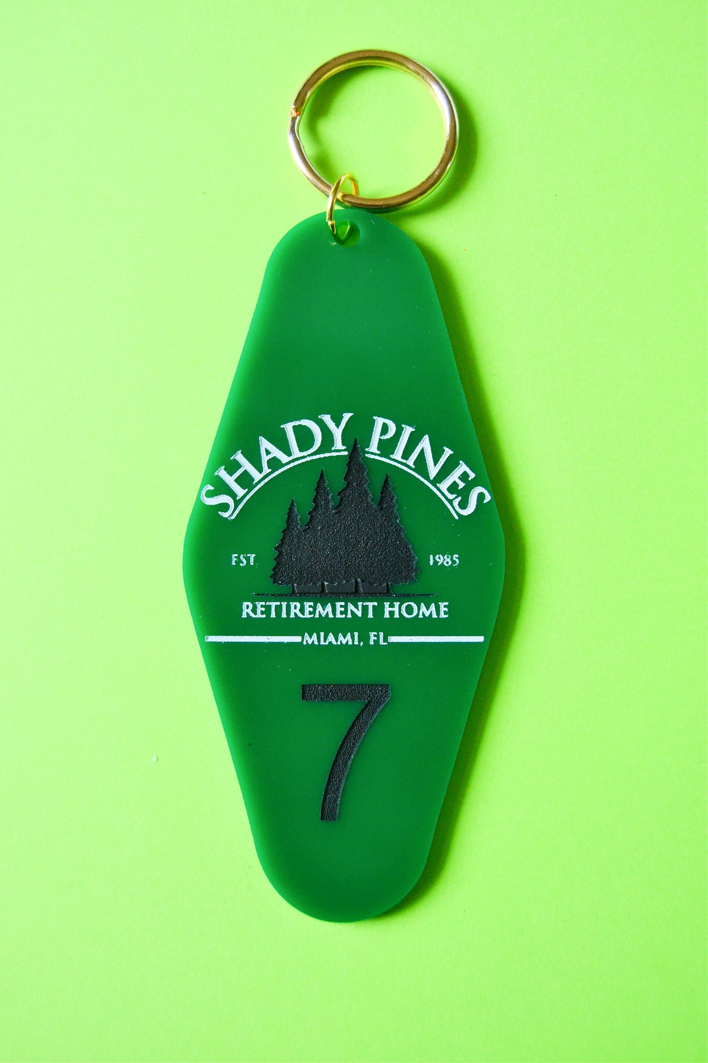 Shady Pines Motel Keychain