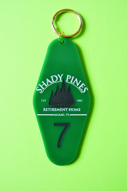 Shady Pines Motel Keychain