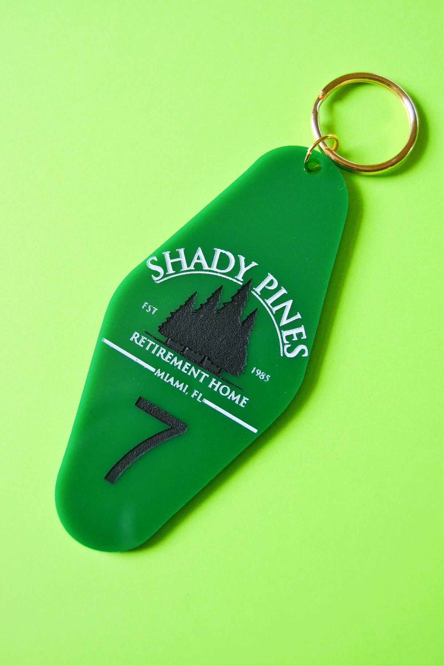 Shady Pines Motel Keychain