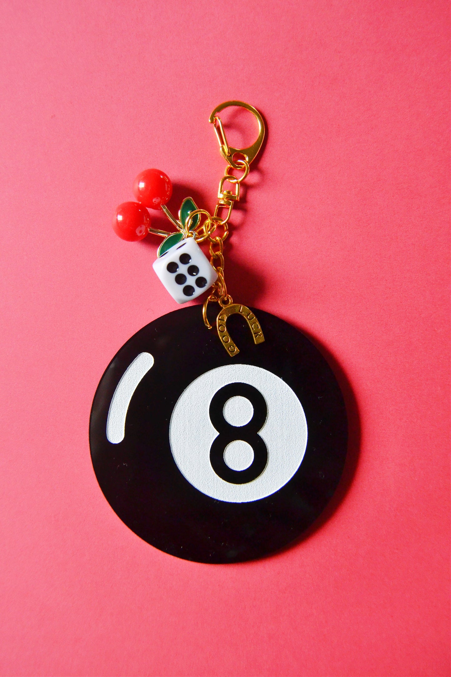 Lucky 8 Ball Bag Charm