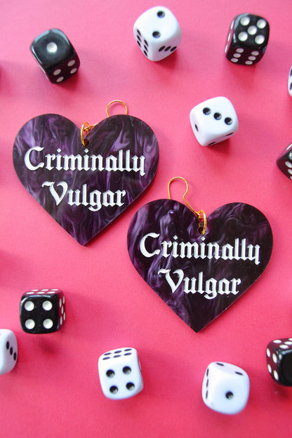 Criminally Vulgar Earrings