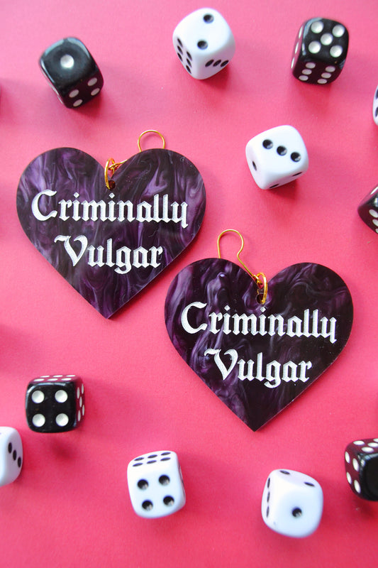 Criminally Vulgar Earrings
