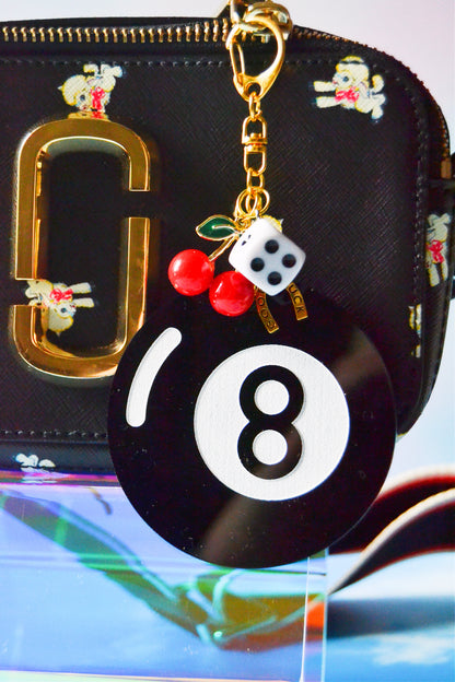 Lucky 8 Ball Bag Charm