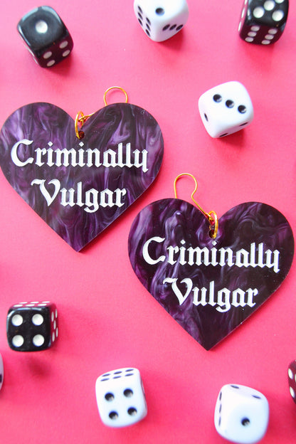 Criminally Vulgar Earrings