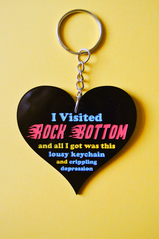 Rock Bottom Keychain