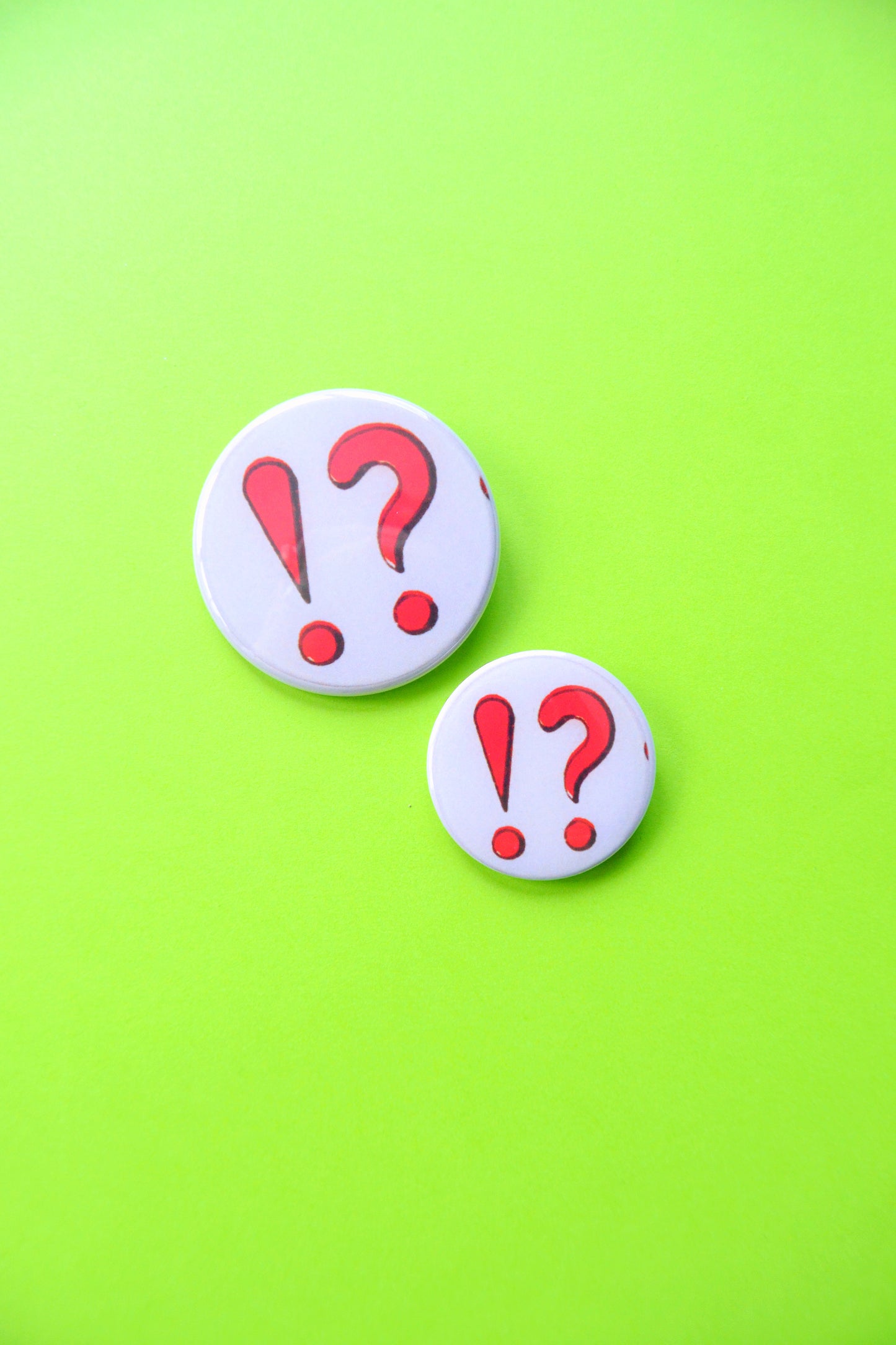 Exclamation Question Mark Reproduction Button