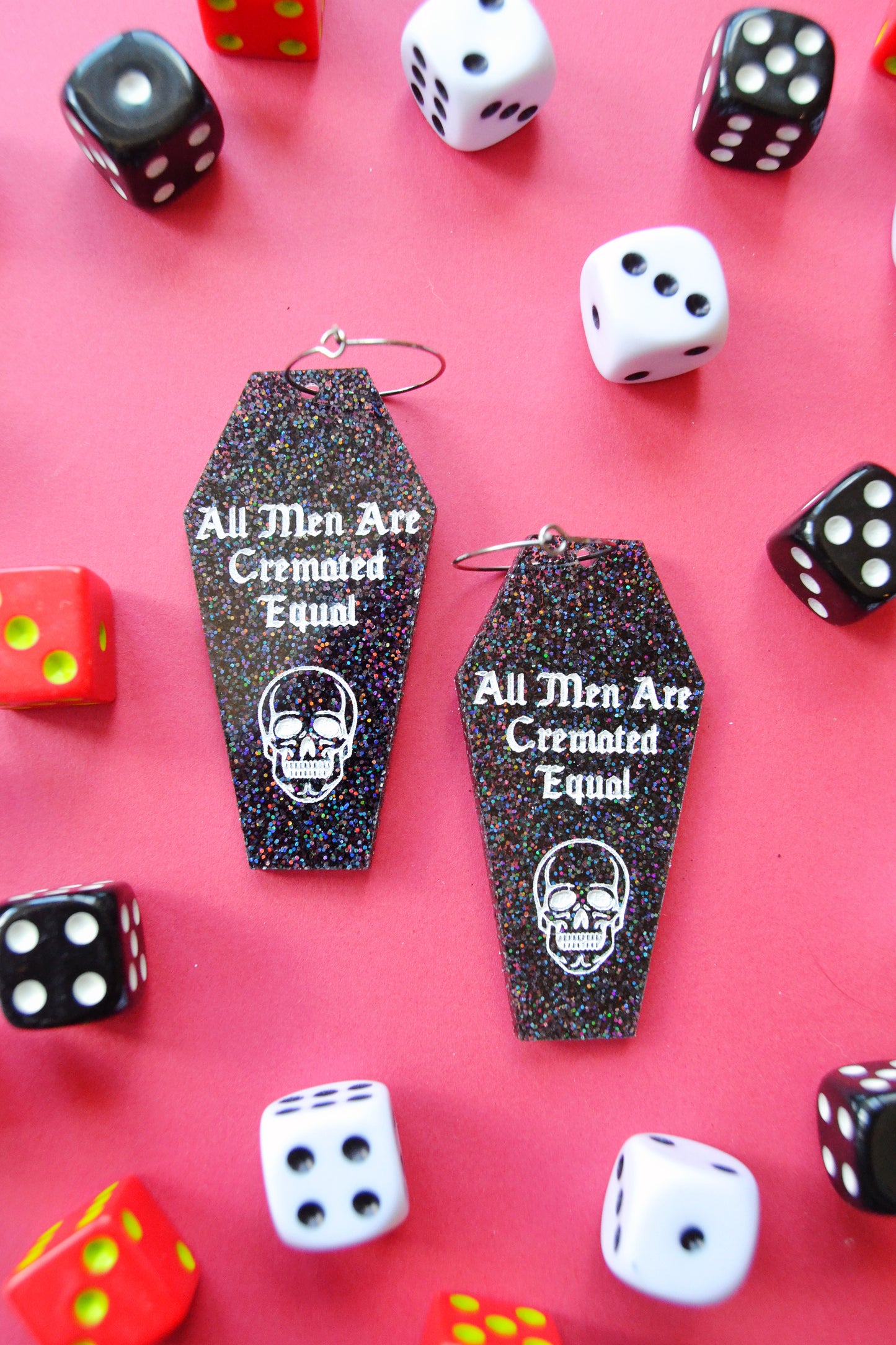 All Men are Cremated Equal Earrings