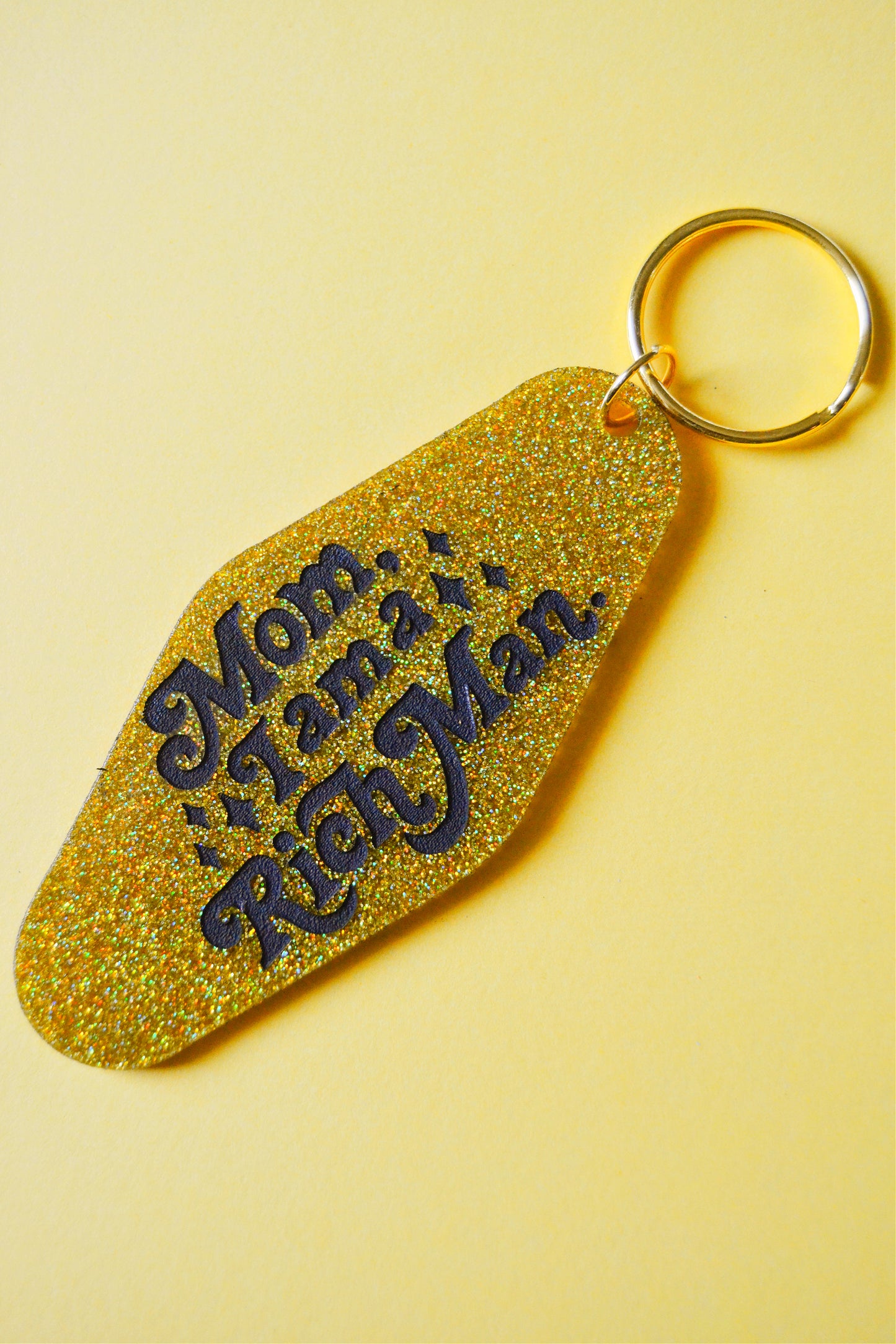 Mom I Am A Rich Man Keychain