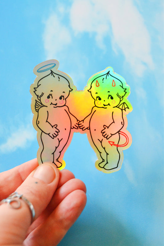 Kewpie Holographic Sticker