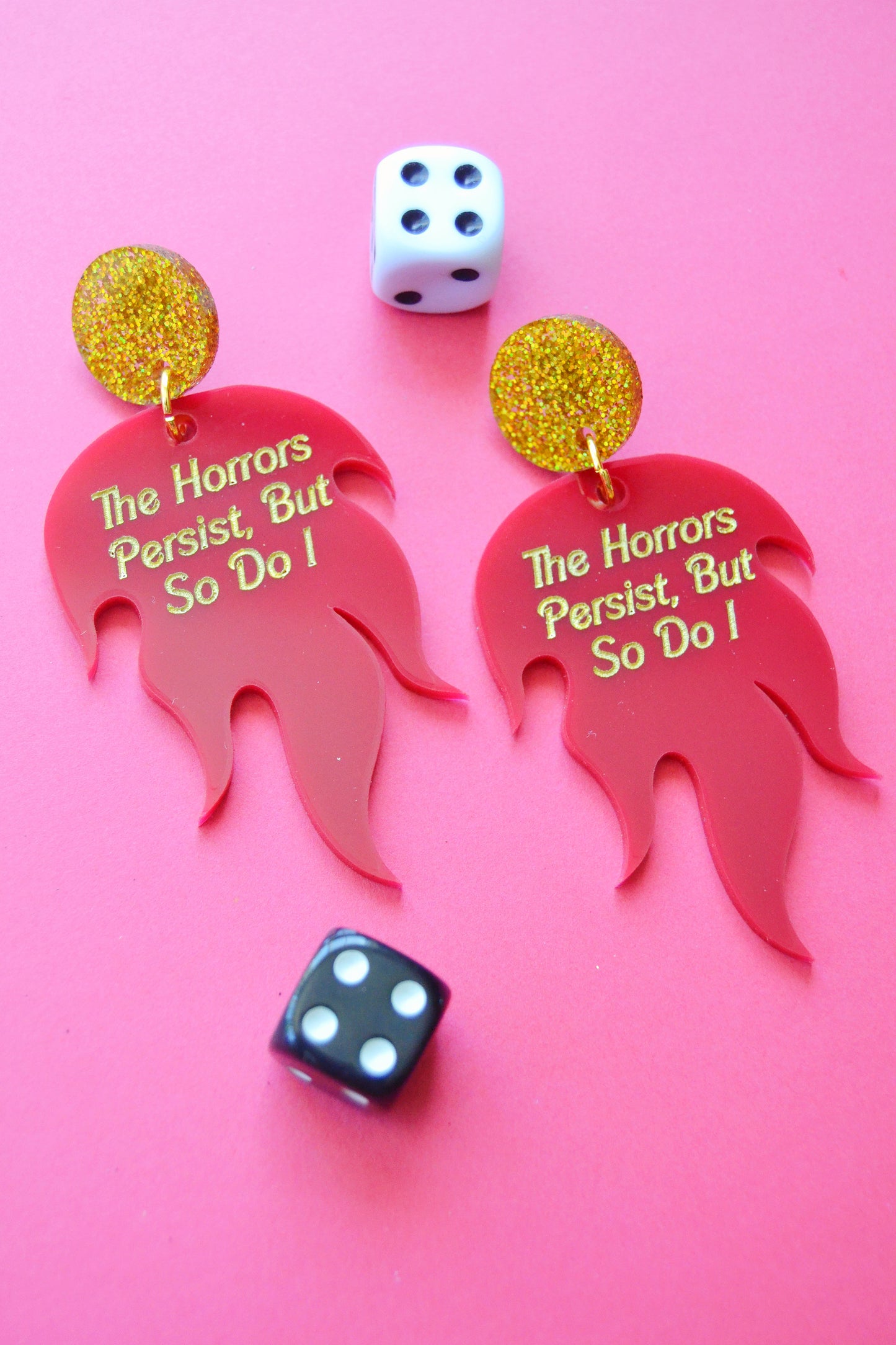 Horror Flame Earrings
