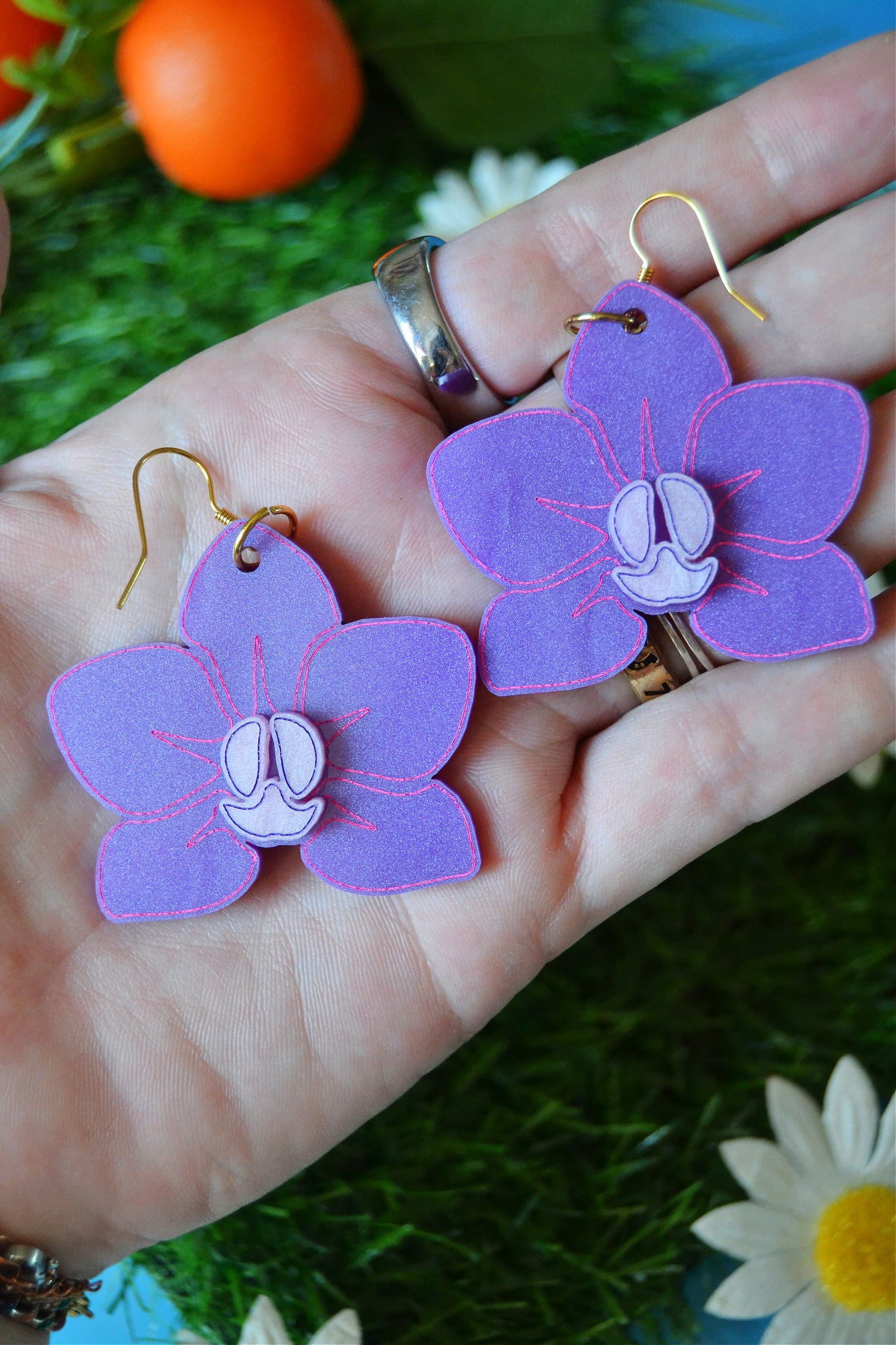 Orchid Earrings