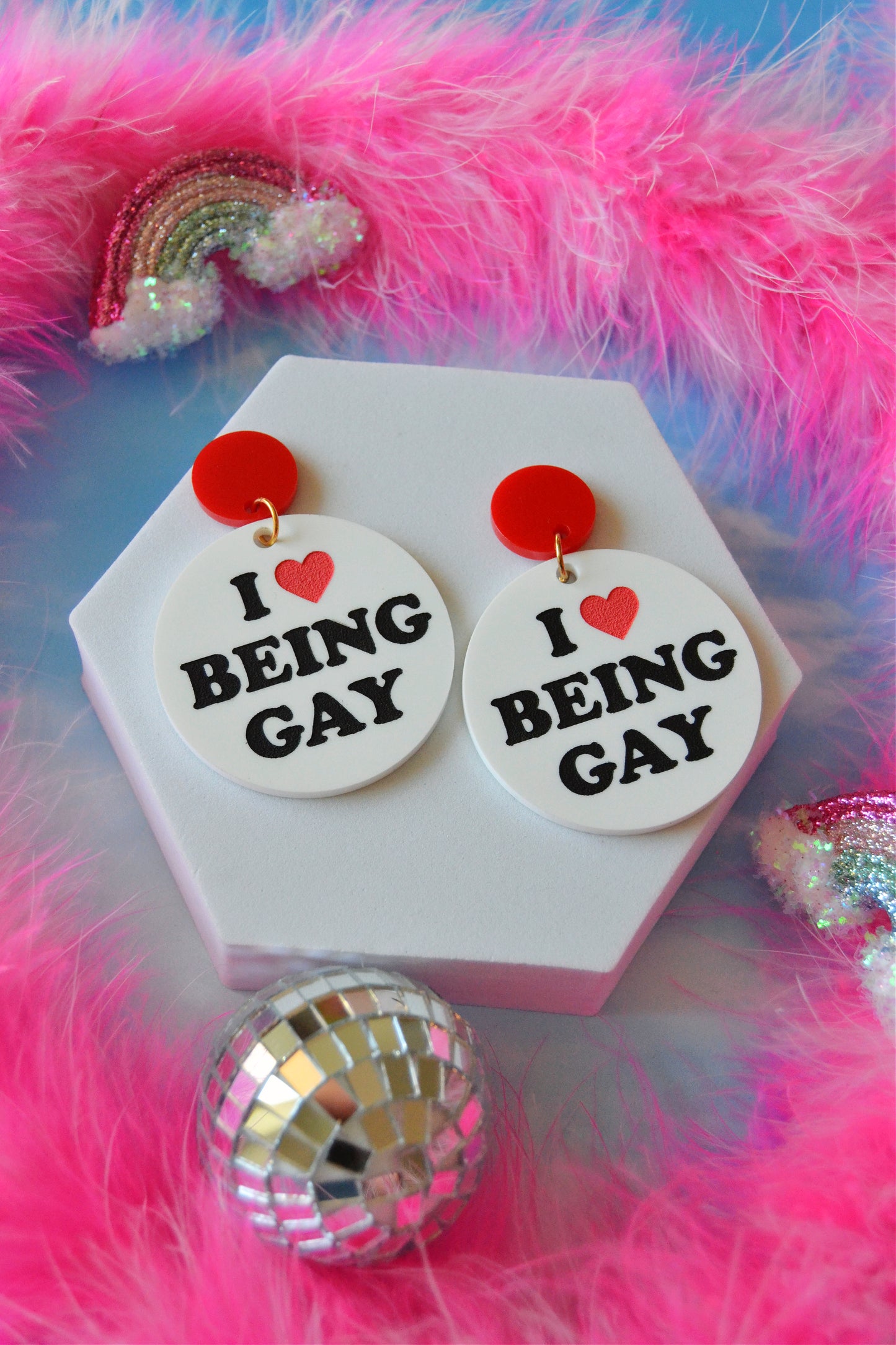 I Love Being Gay Earrings