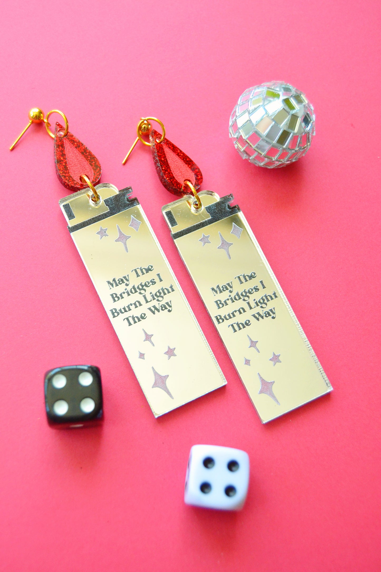 Burned Bridges Lighter Earrings
