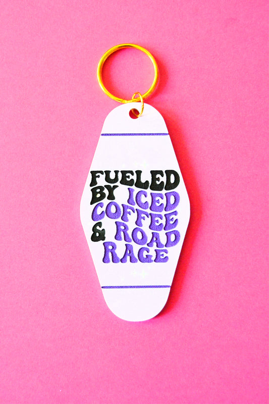 Iced Coffee and Road Rage Keychain