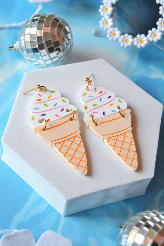 Sprinkle Cone Earrings