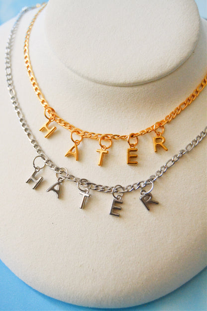 Hater Steel Charm Necklace