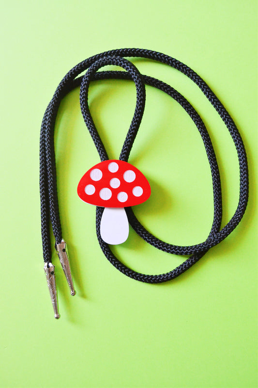 Mushroom Bolo Tie