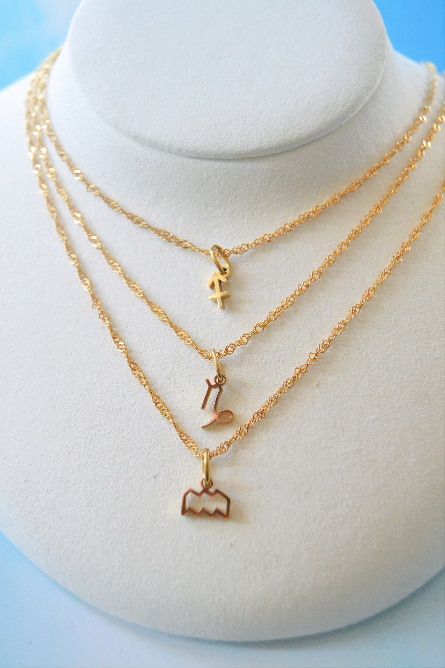 Gold Plated Zodiac Necklace ALL SIGNS!