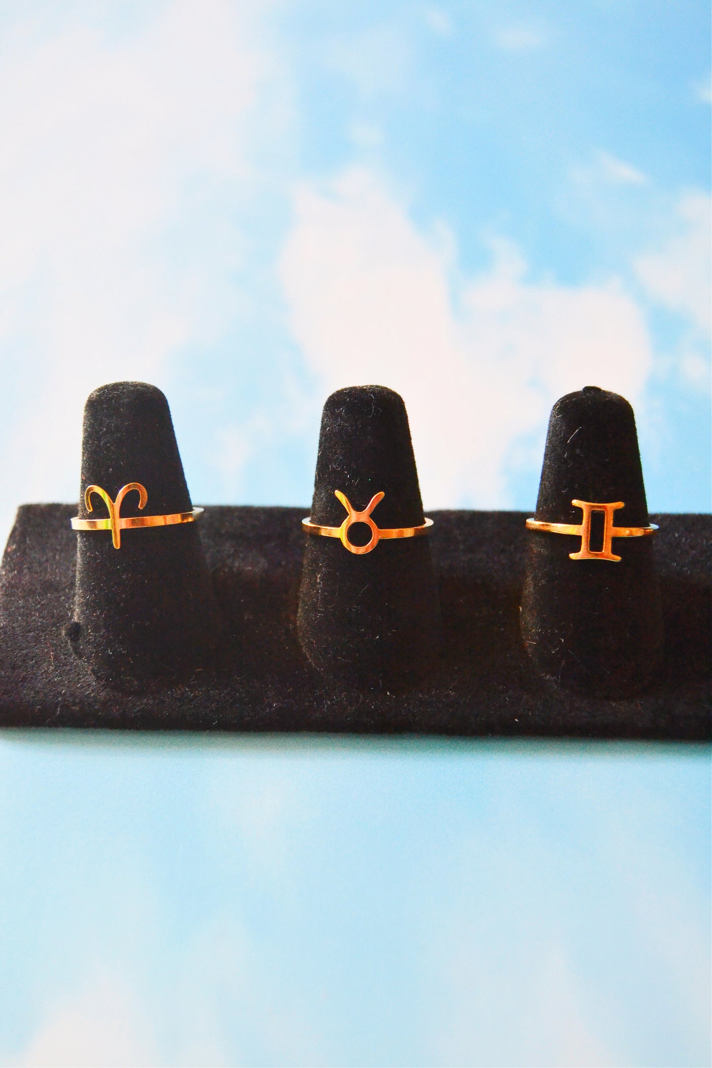 Gold-Plated Zodiac Rings ALL SIGNS!