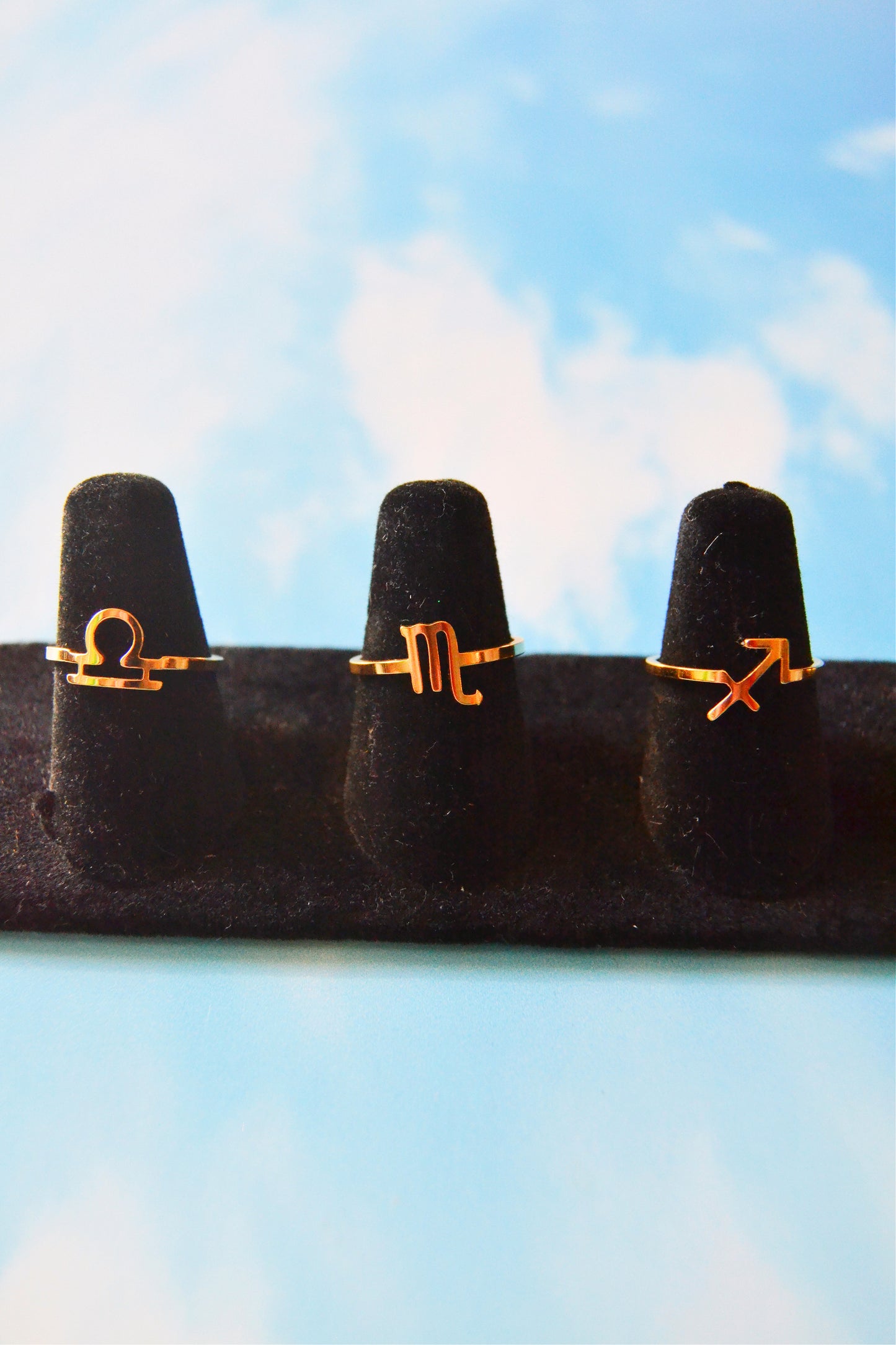 Gold-Plated Zodiac Rings ALL SIGNS!