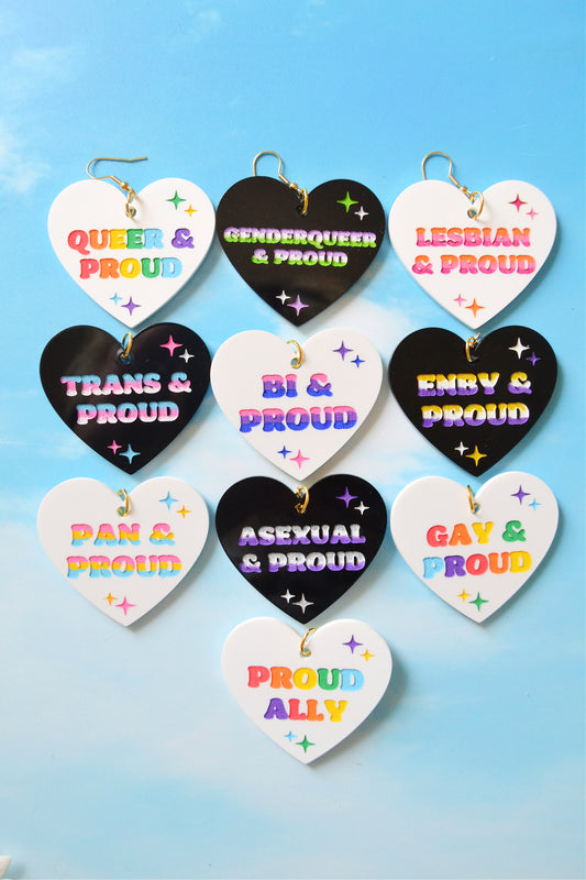 Pride Heart Earrings