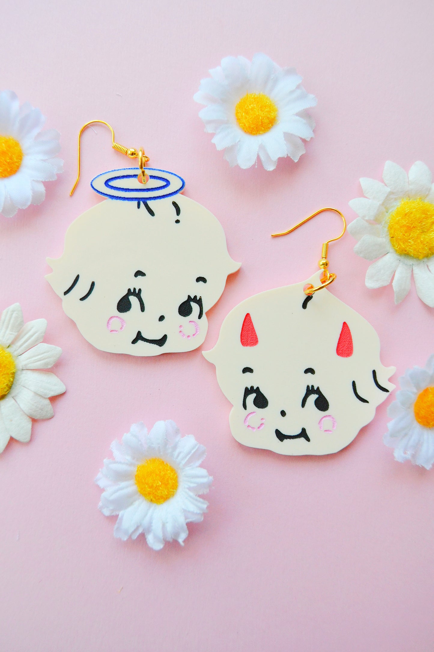 Angel Devil Kewpie Earrings