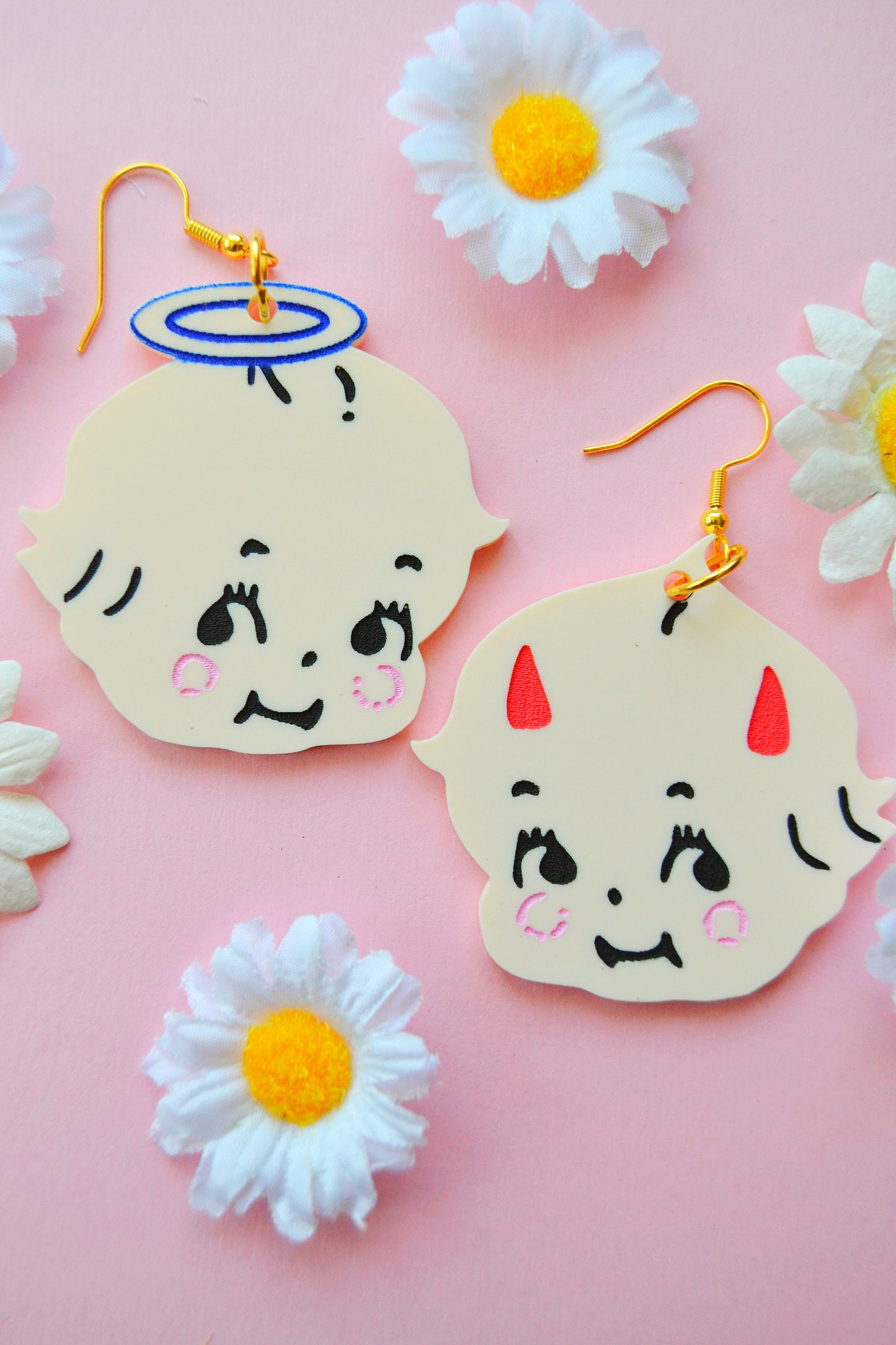 Angel Devil Kewpie Earrings