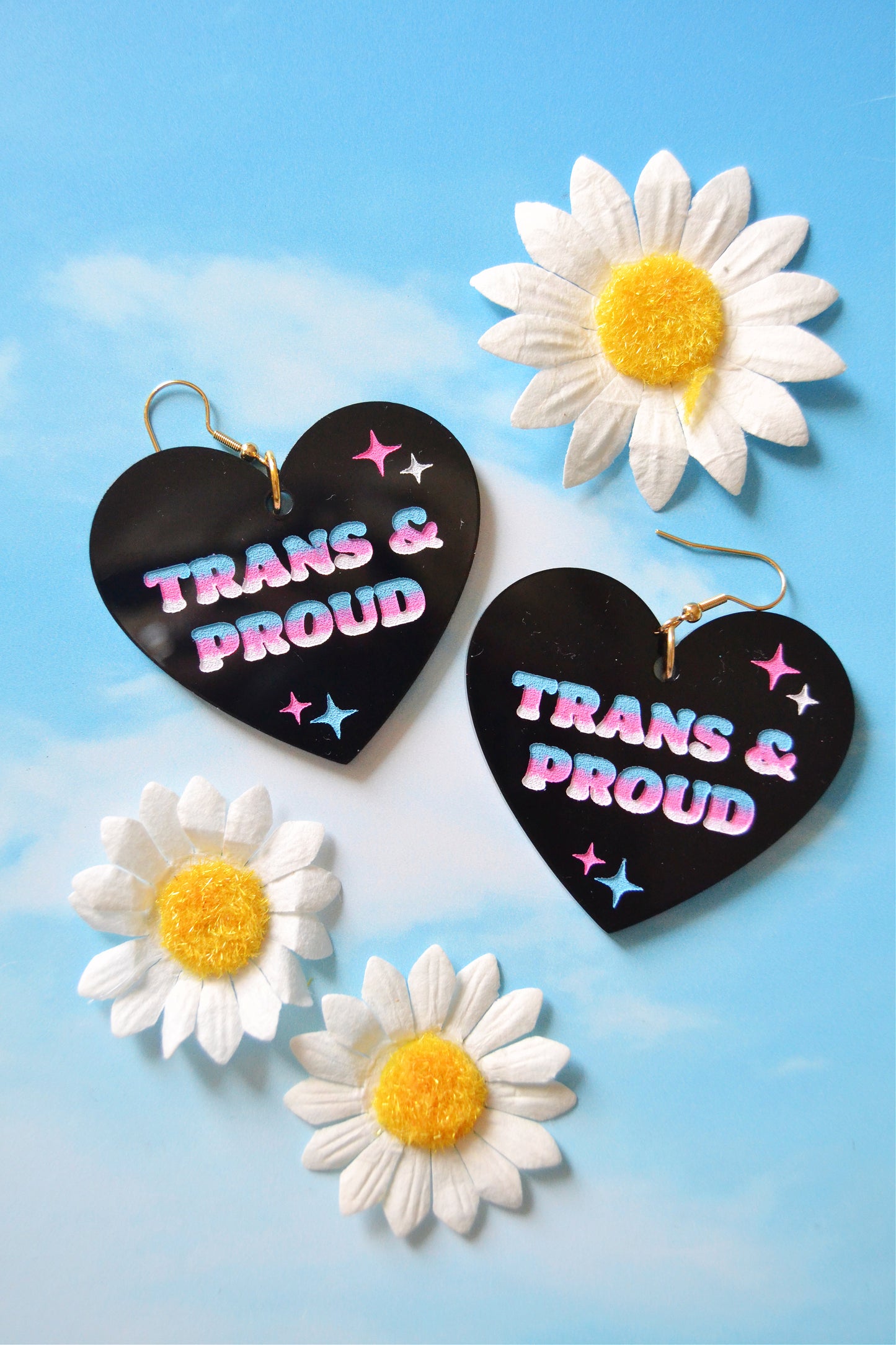 Pride Heart Earrings