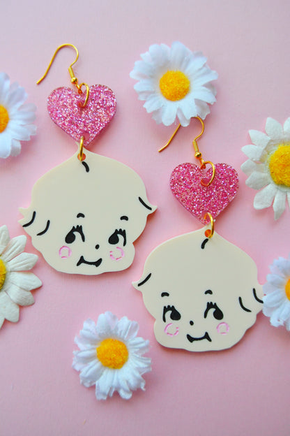 Kewpie Love Earrings