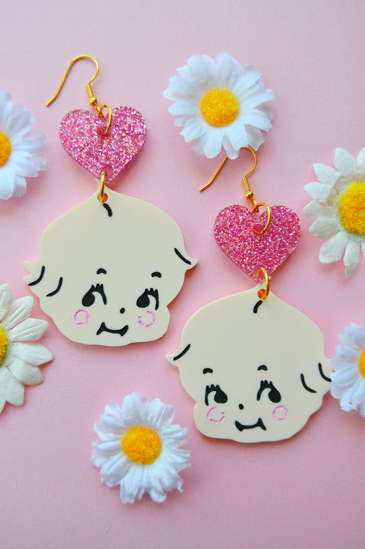 Kewpie Love Earrings