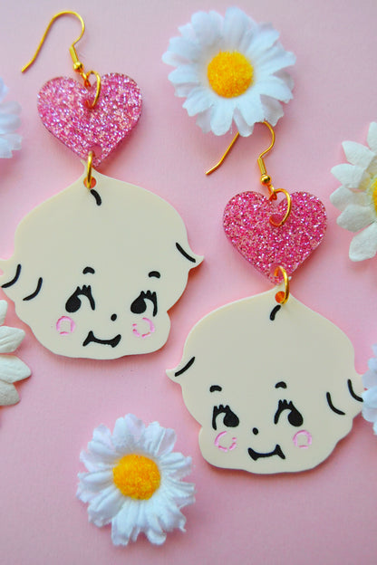 Kewpie Love Earrings