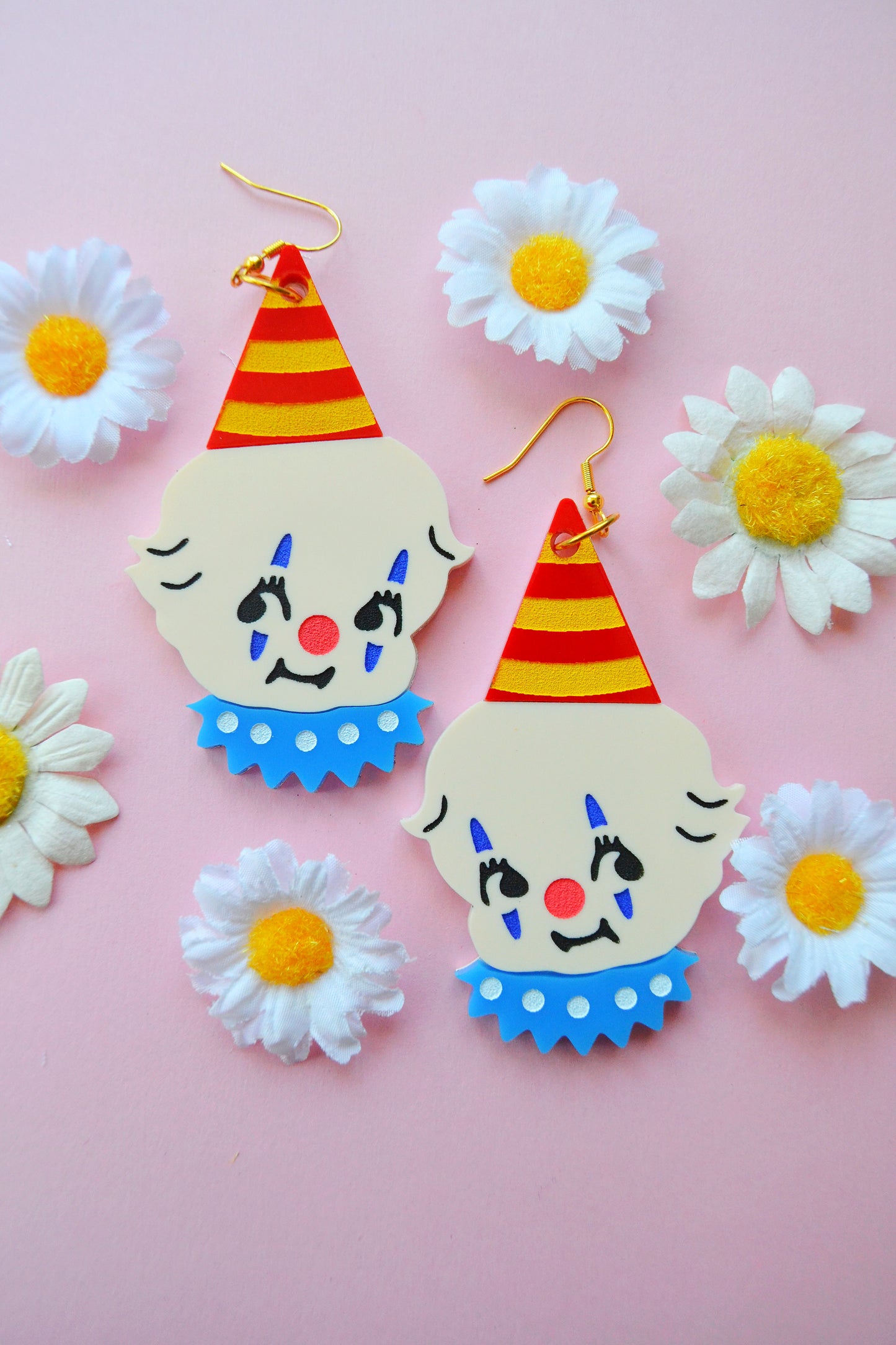 Kewpie Clown Earrings